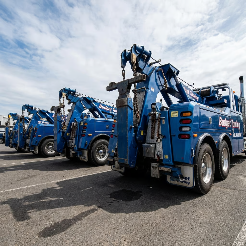Tow truck on Melbourne road providing roadside assistance